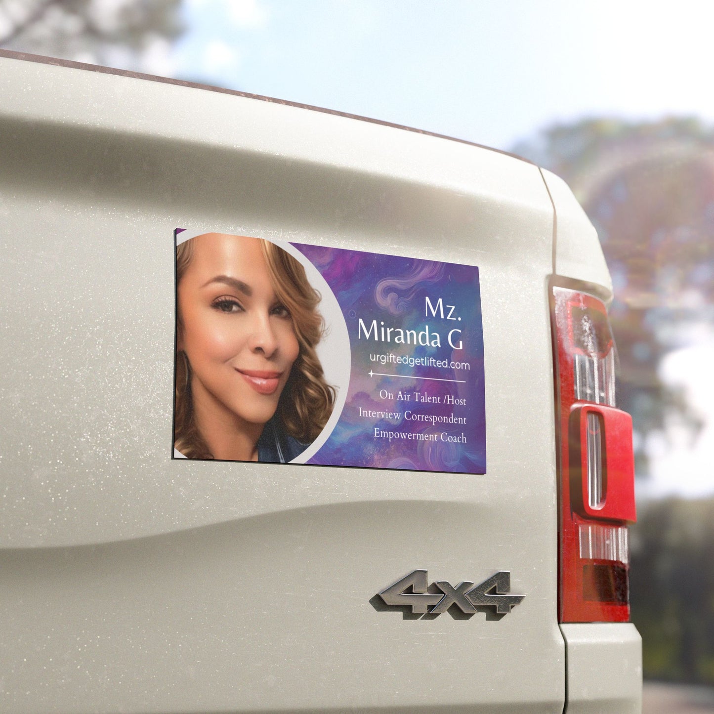 Urgifted Getlifted Founder Car Magnet – Mz. Miranda G |