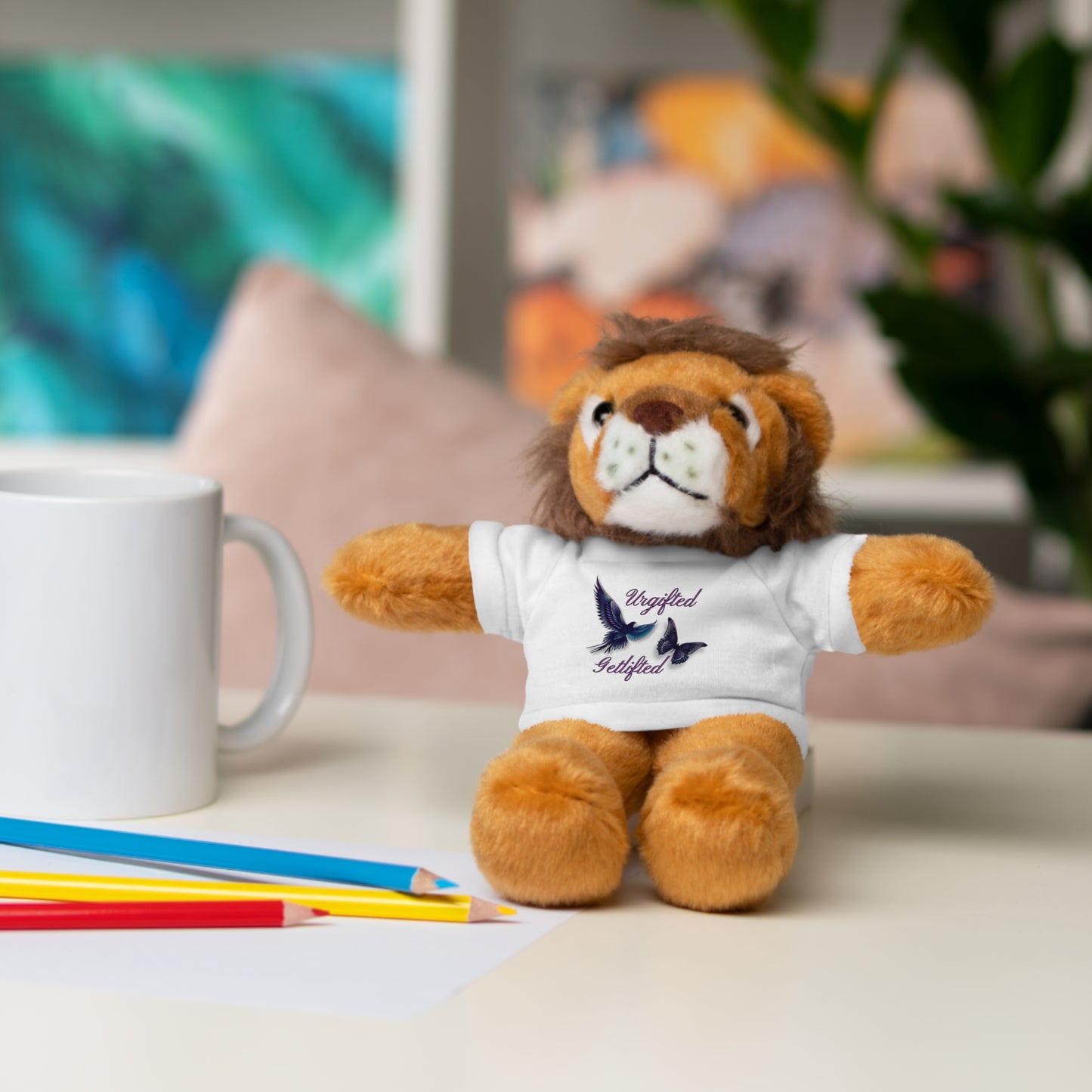 Adorable Stuffed Animal with Custom Tee