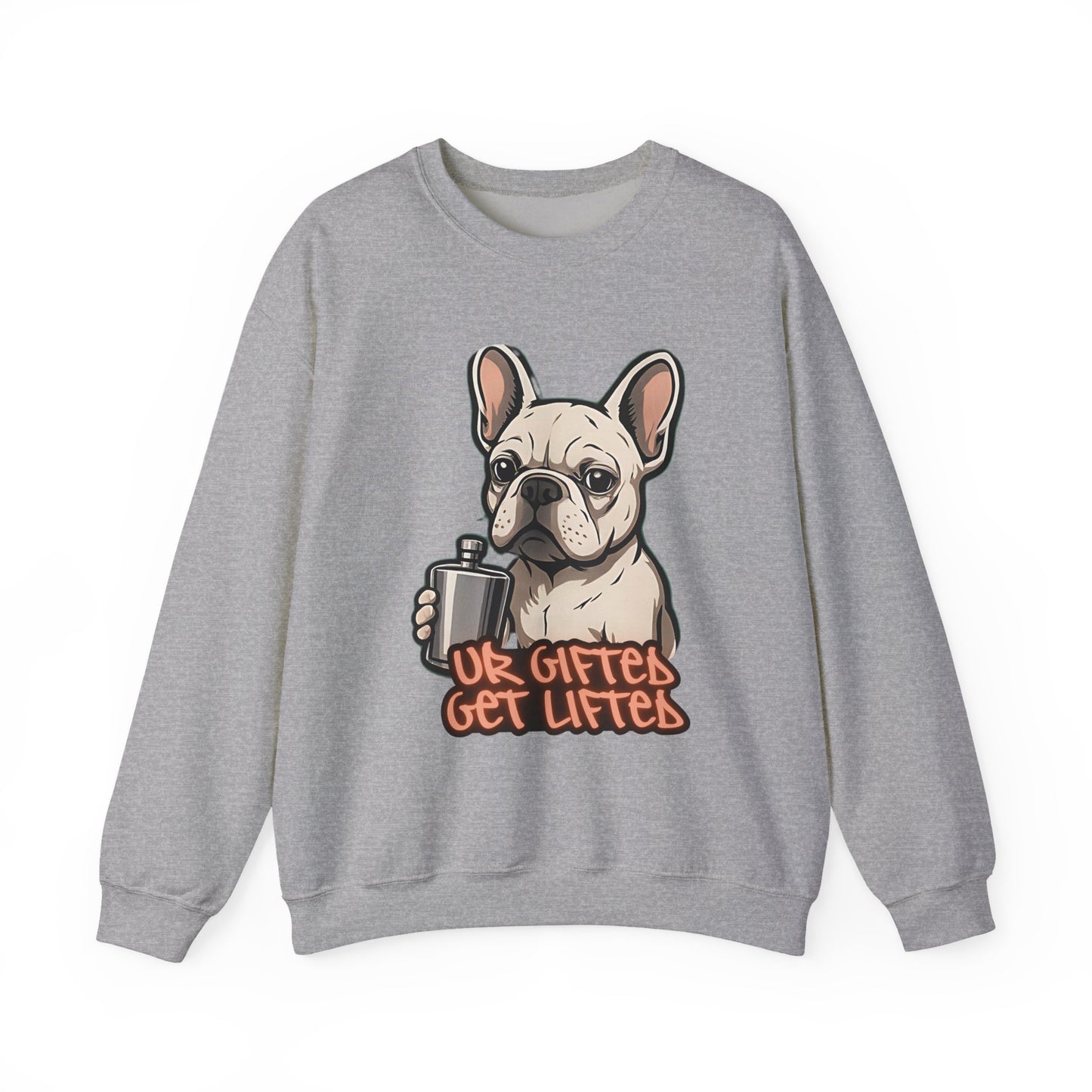 Cool Dog Sweatshirt, Gifted Lifters Crewneck, Funny Pet Apparel, Dog Lover Gift, Unisex Sweatshirt for Dog Lovers