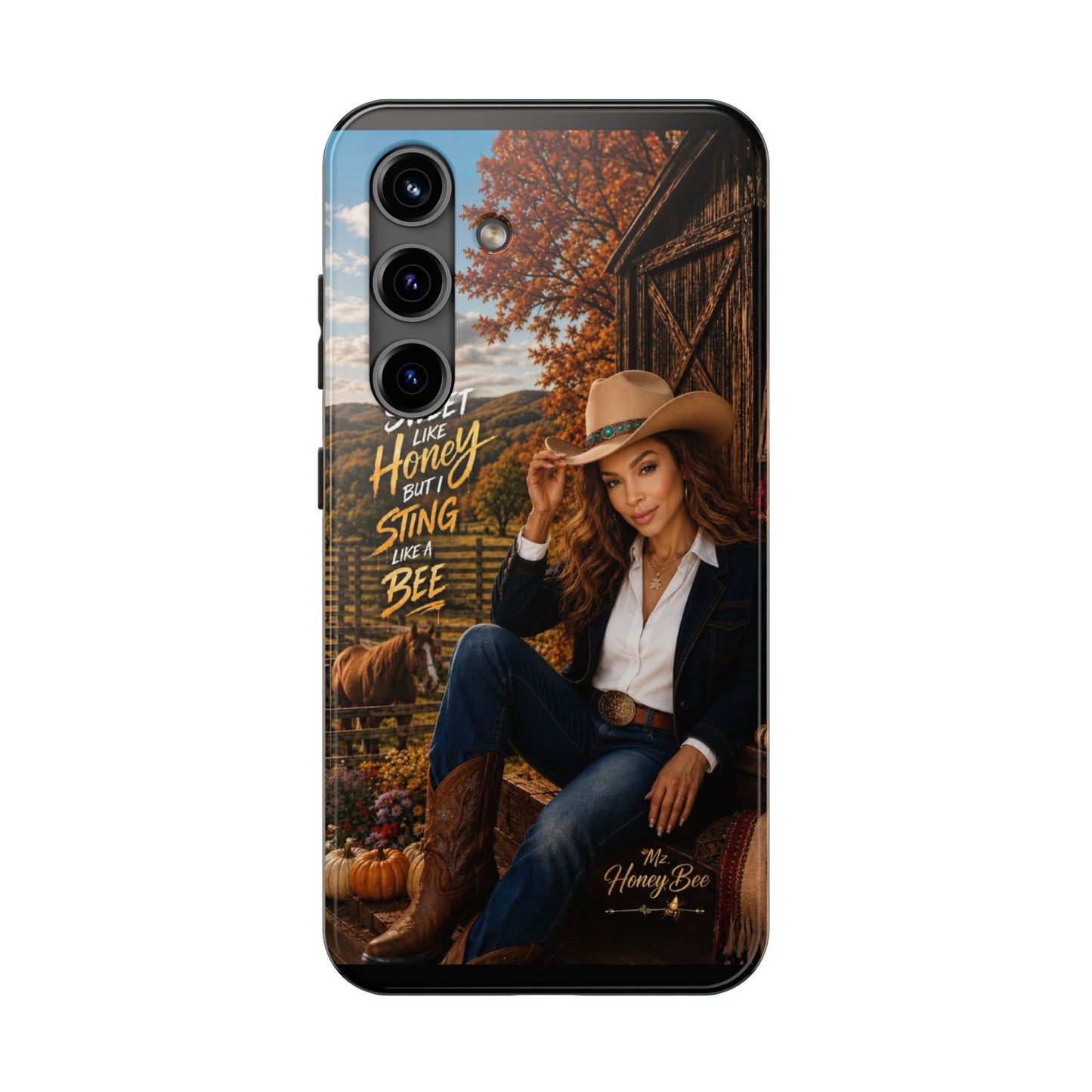 Cowgirl 'Sweet Like Honey But I Sting Like A Bee' Tough Phone Case