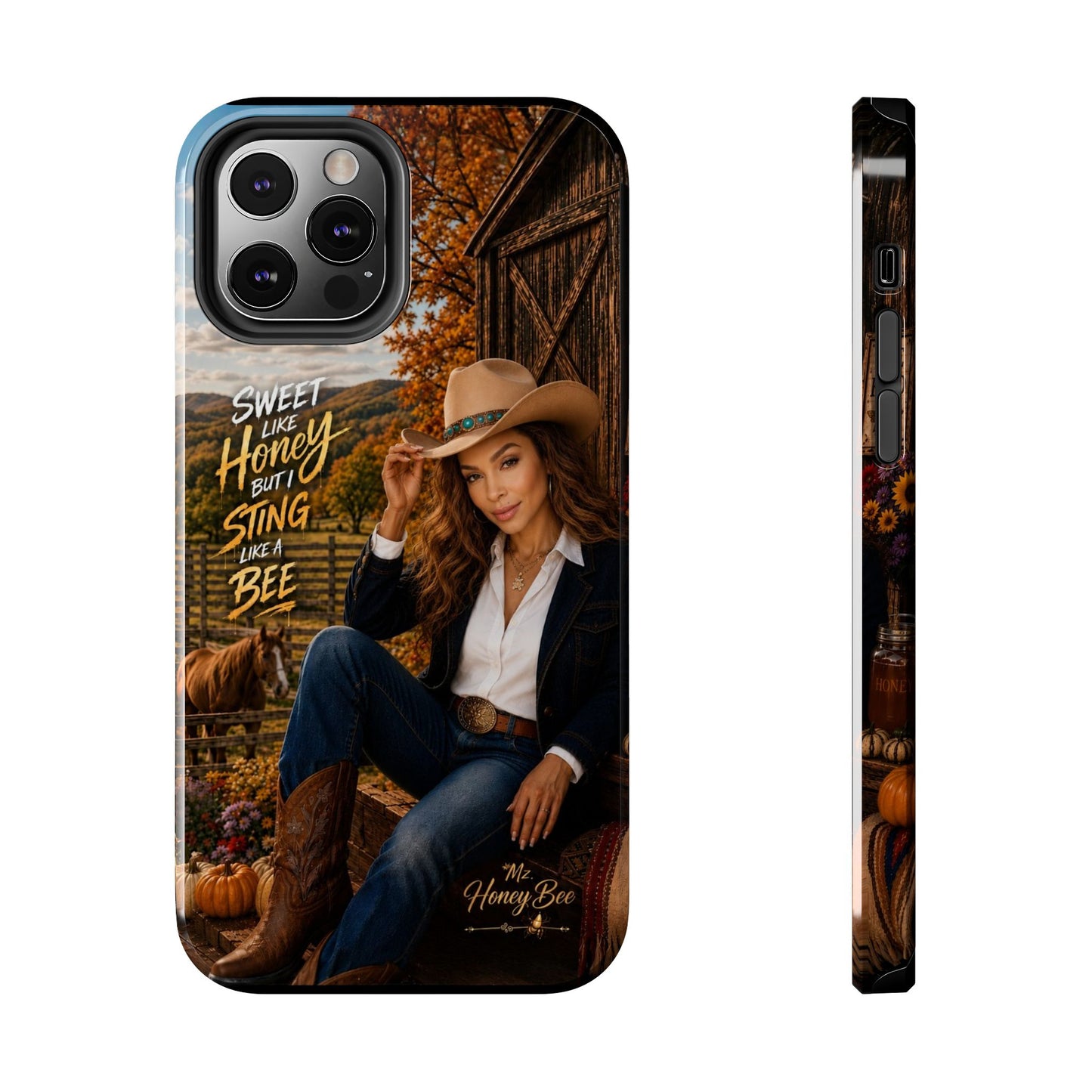 Cowgirl 'Sweet Like Honey But I Sting Like A Bee' Tough Phone Case