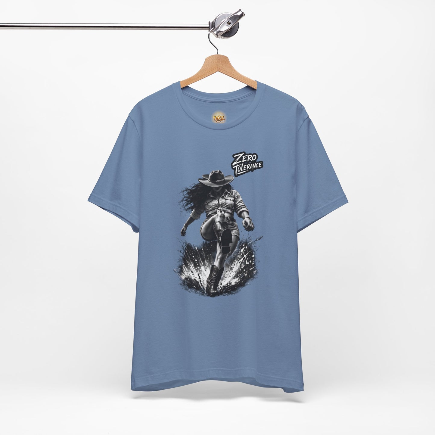 Cowgirl Graphic Tee - 'You're On Thin Ice' Retro Western Shirt