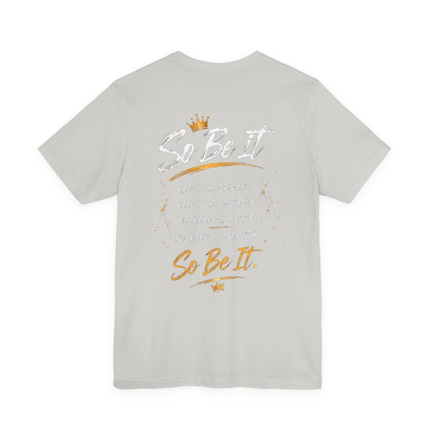 So Be It Graphic Tee — Empowerment Lion Print Inspirational T-Shirt