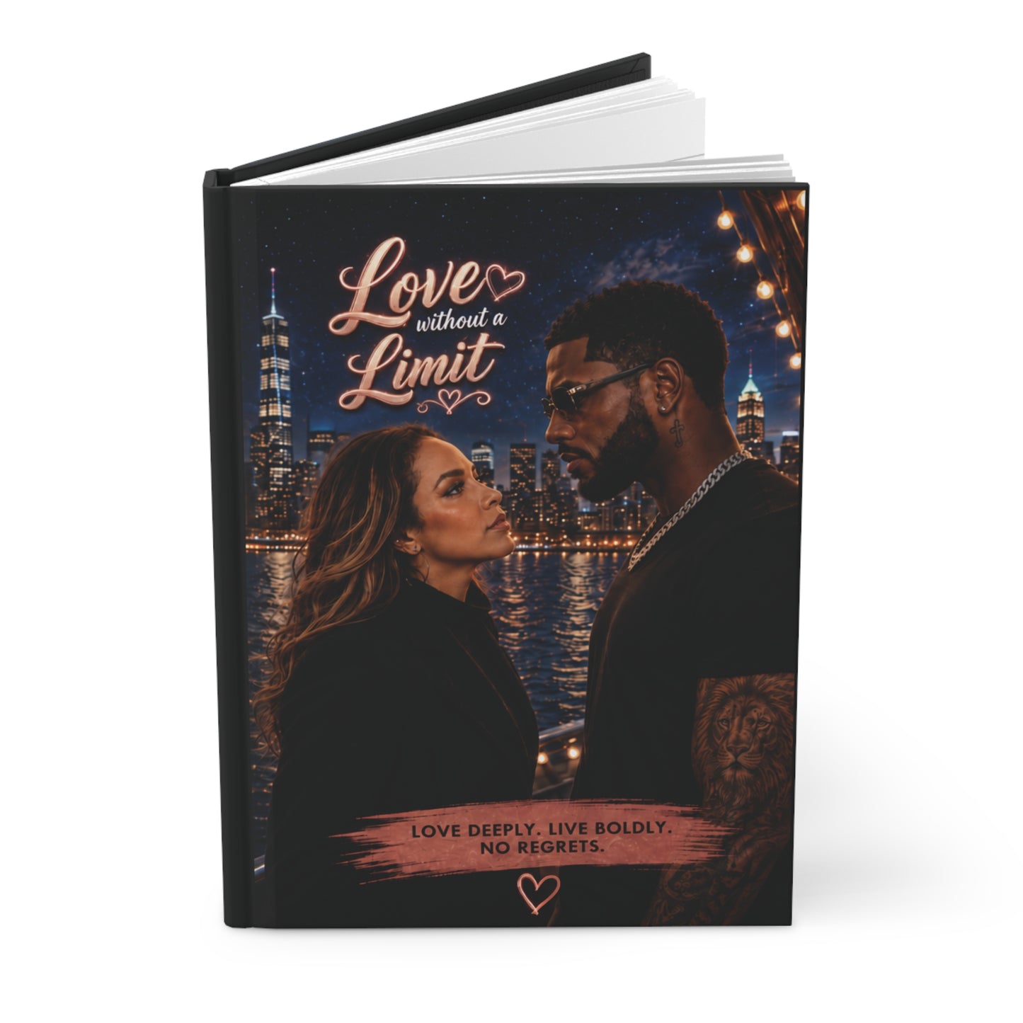 Hardcover Journal — "Love Without Limit" / "Together We Stand" Romantic Couples Notebook