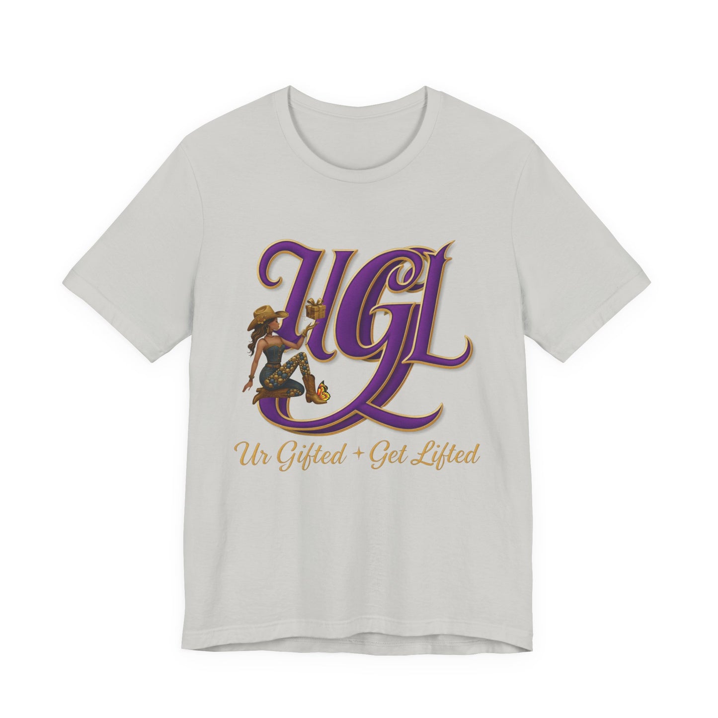 Ur Gifted Get Lifted Graphic Tee - Ur Gifted & Get Lifted, Casual Wear, Gift Idea, Inspirational Apparel, Summer Outfit, Street Style