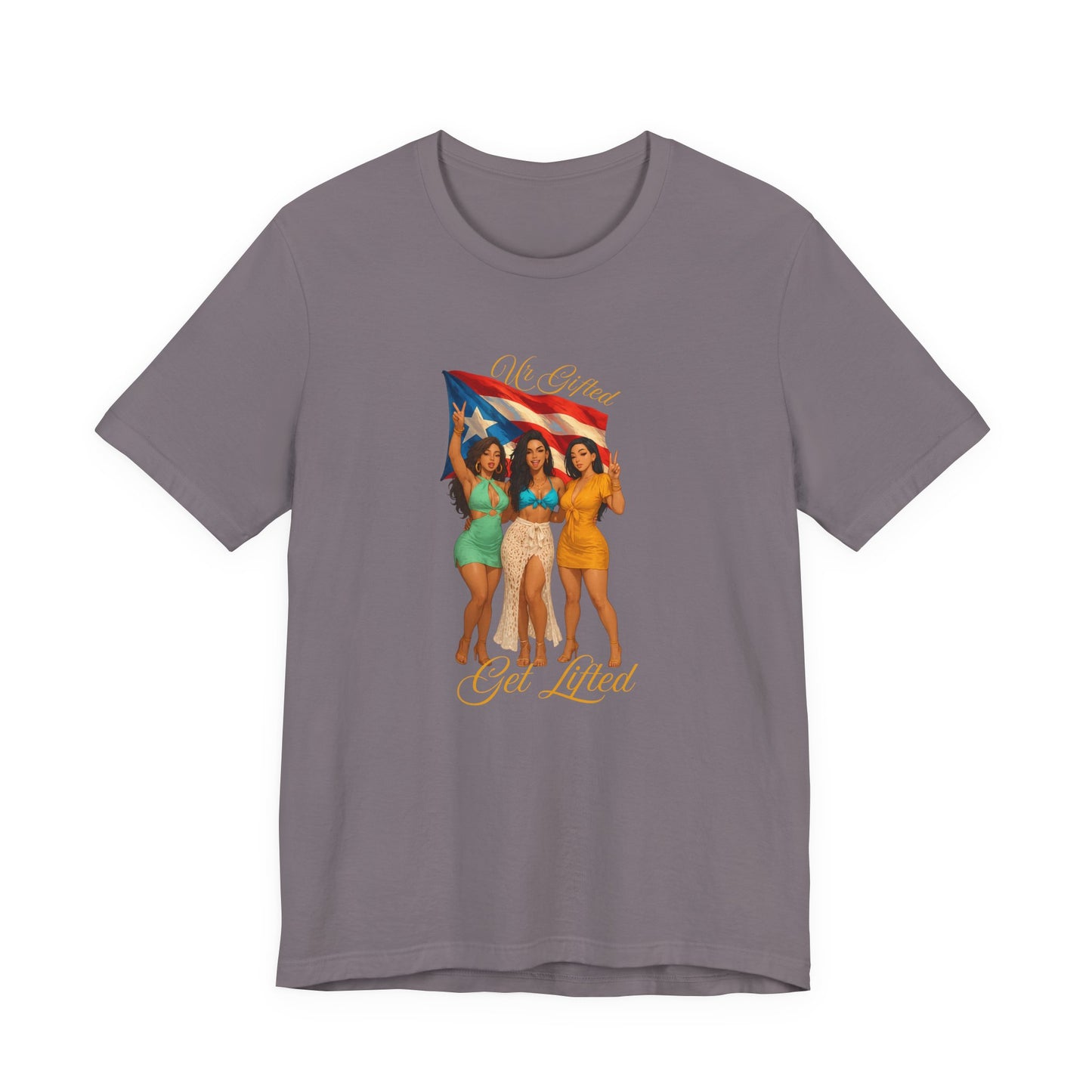 Celebrate in Style: Unisex Jersey Tee with Puerto Rican Pride Design, Festival Shirt, Beachwear, Summer Vibes, Unique Gift