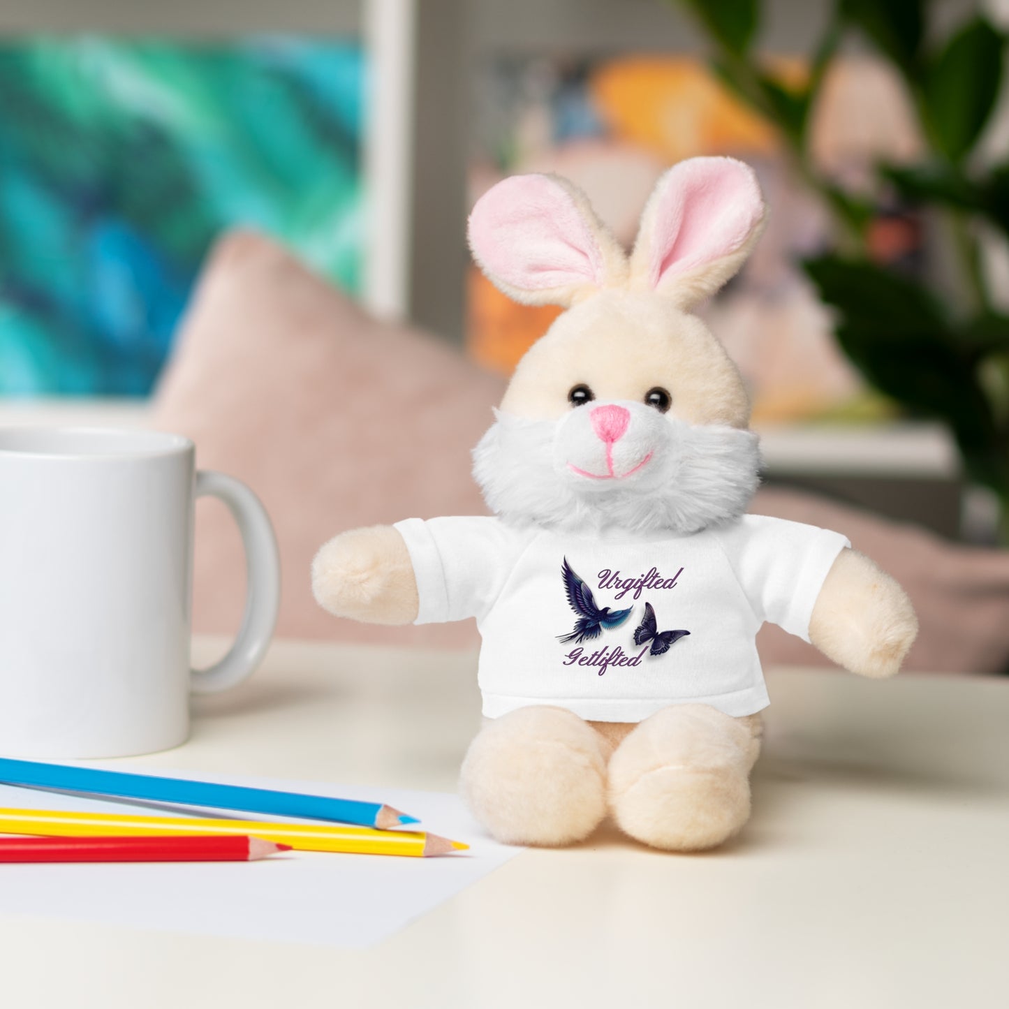 Adorable Stuffed Animal with Custom Tee