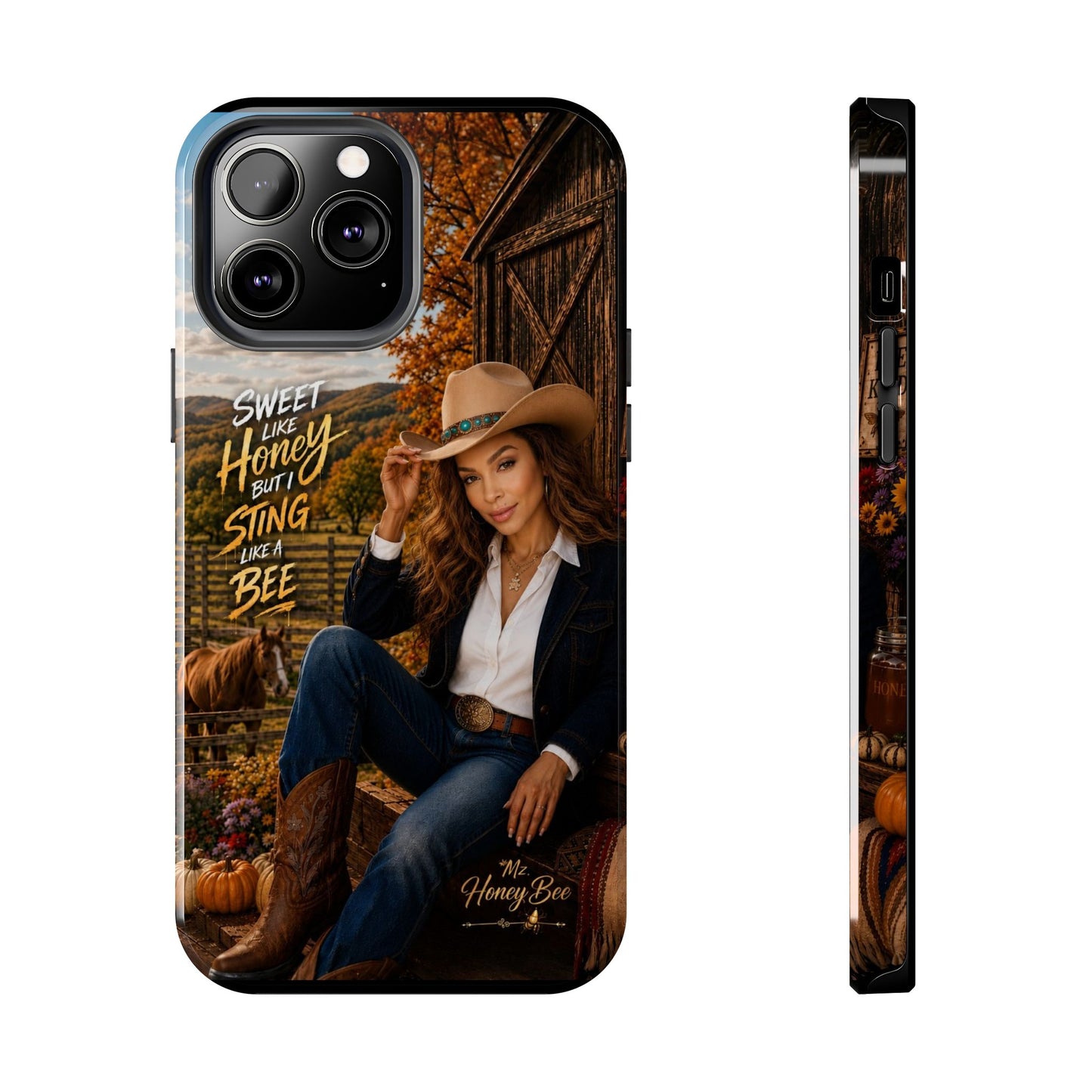 Cowgirl 'Sweet Like Honey But I Sting Like A Bee' Tough Phone Case