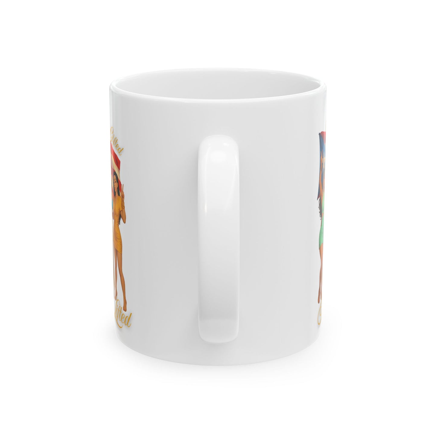 Vibrant Fun-Inspired Ceramic Mug, Coffee Lover Gift, Colorful Drinkware, Summer Vibes, Unique Home Decor, Dog Lovers