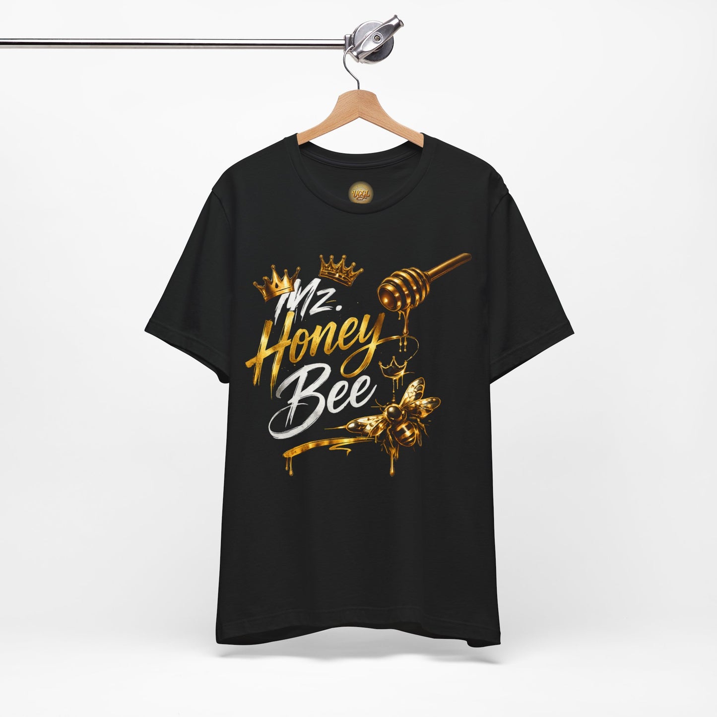 Honey Bee Graphic Tee — “Sweet Like Honey But I Sting Like a Bee” Black T-Shirt