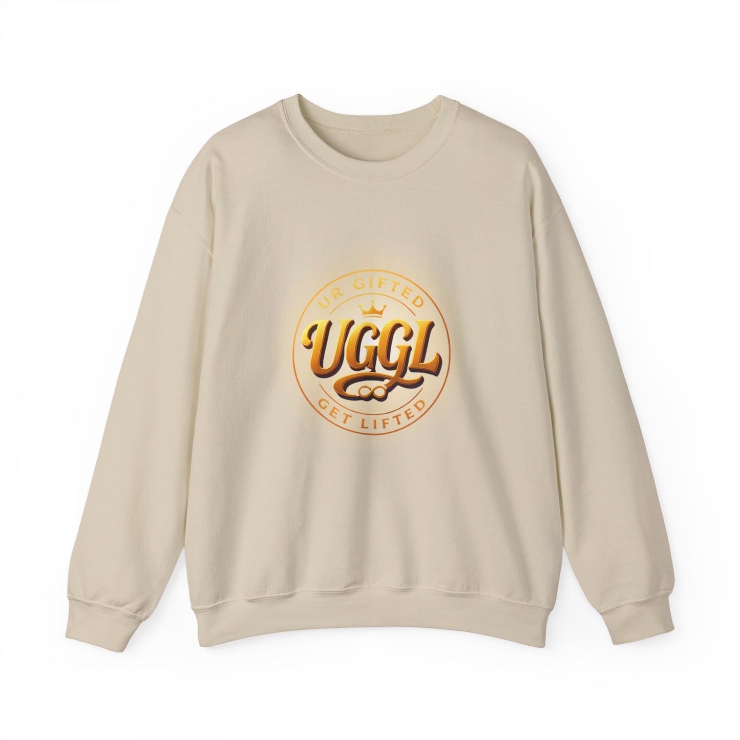 UGGL Get Lifted Sweatshirt, Unisex Crewneck for Comfort, Cozy Gift for Friends, Fashionable Layering Piece, Casual Everyday Wear
