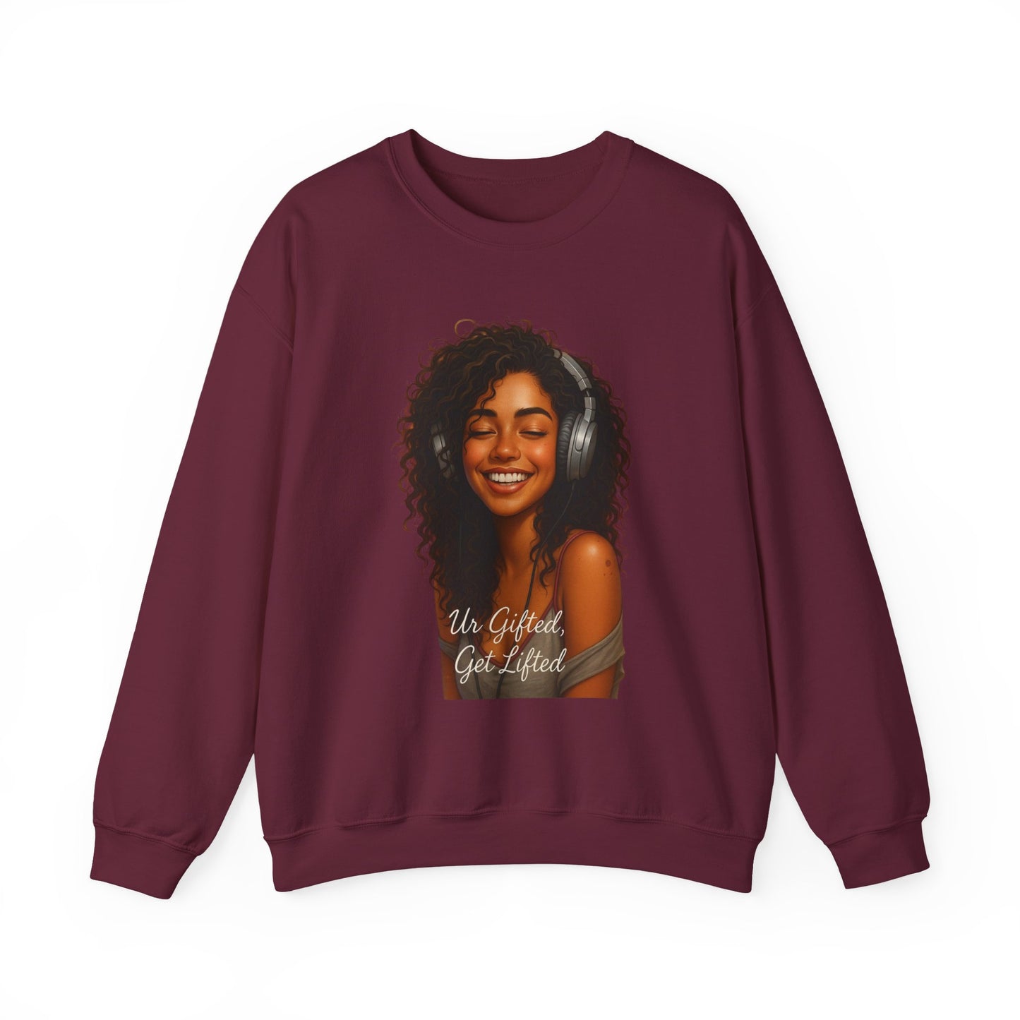 Inspirational Crewneck Sweatshirt, Unisex Gifted Sweatshirt, Cozy Fashion, Music Lover Apparel, Perfect for Friends or Self-Care