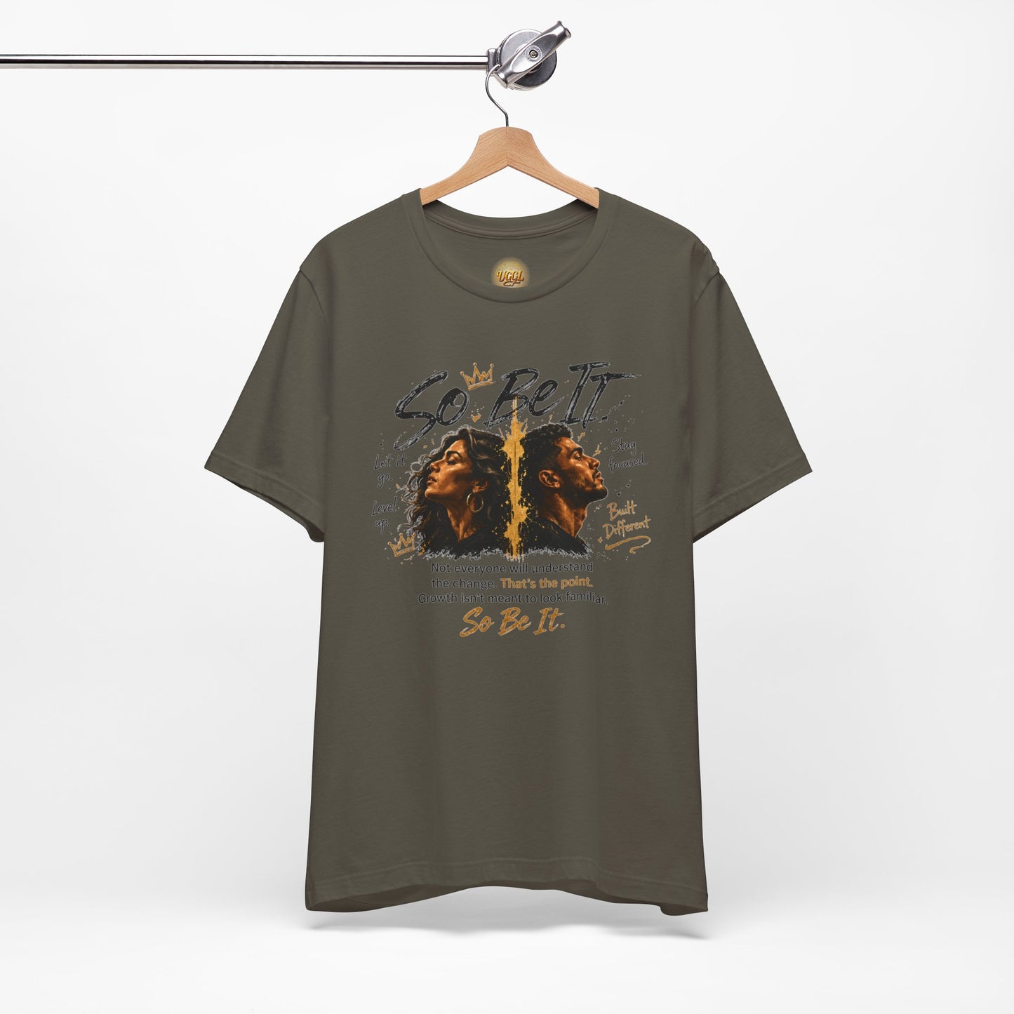 So Be It Graphic Tee — Empowerment Lion Print Inspirational T-Shirt