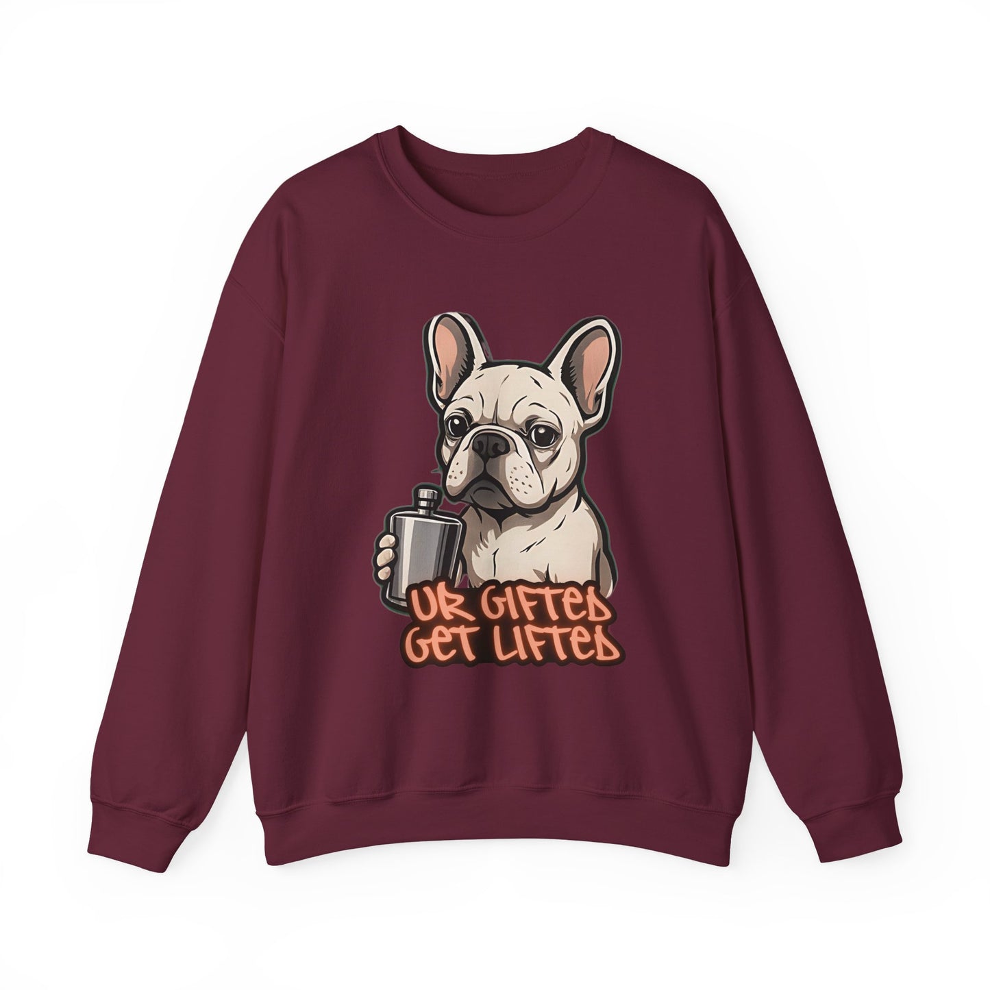 Cool Dog Sweatshirt, Gifted Lifters Crewneck, Funny Pet Apparel, Dog Lover Gift, Unisex Sweatshirt for Dog Lovers
