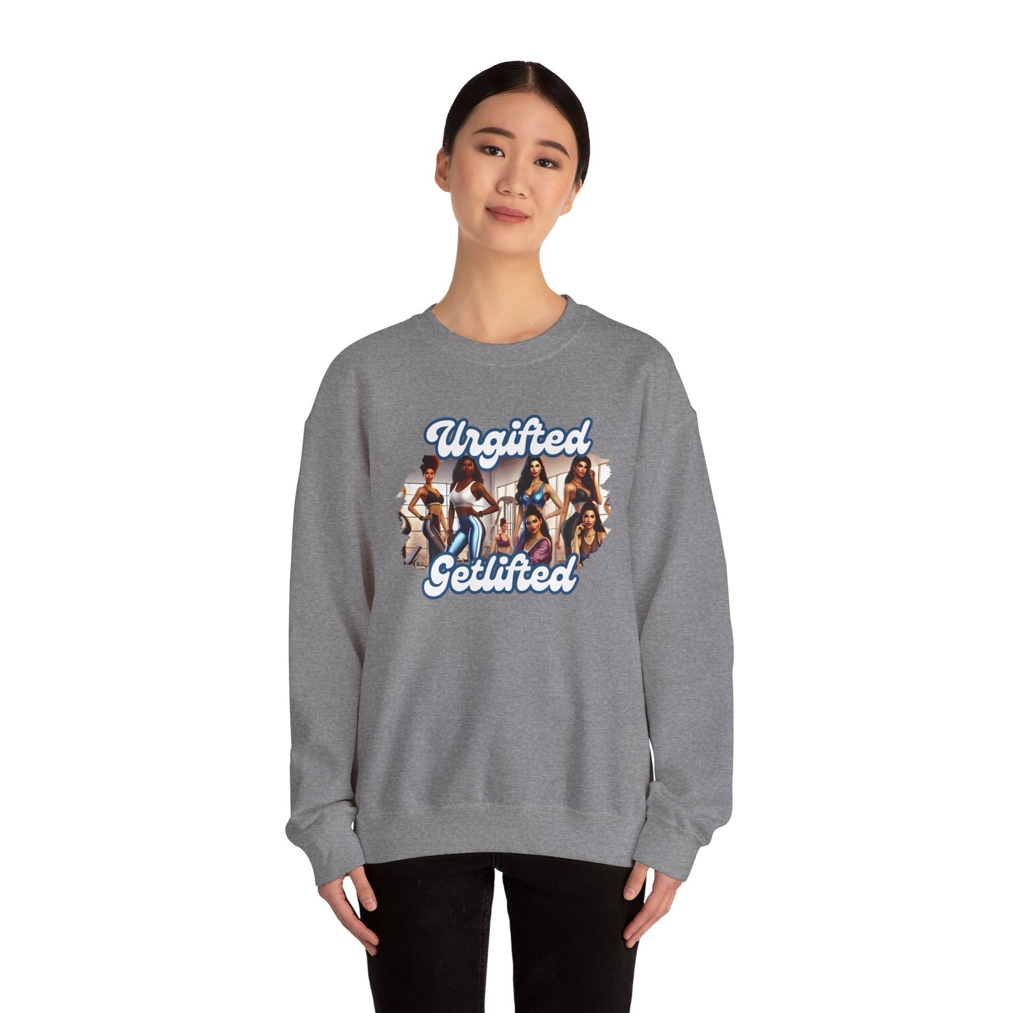 Empowering Women Crewneck Sweatshirt – Bold Graphic Design