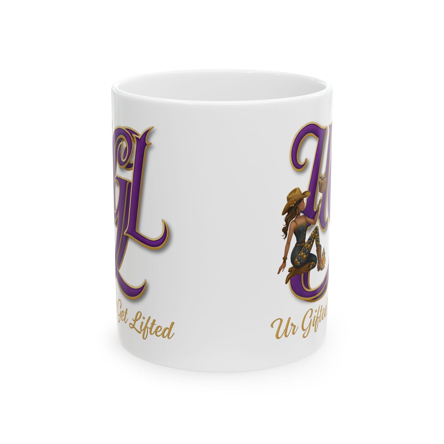 Ur Gifted Get Lifted Ceramic Mug, Inspirational Gift