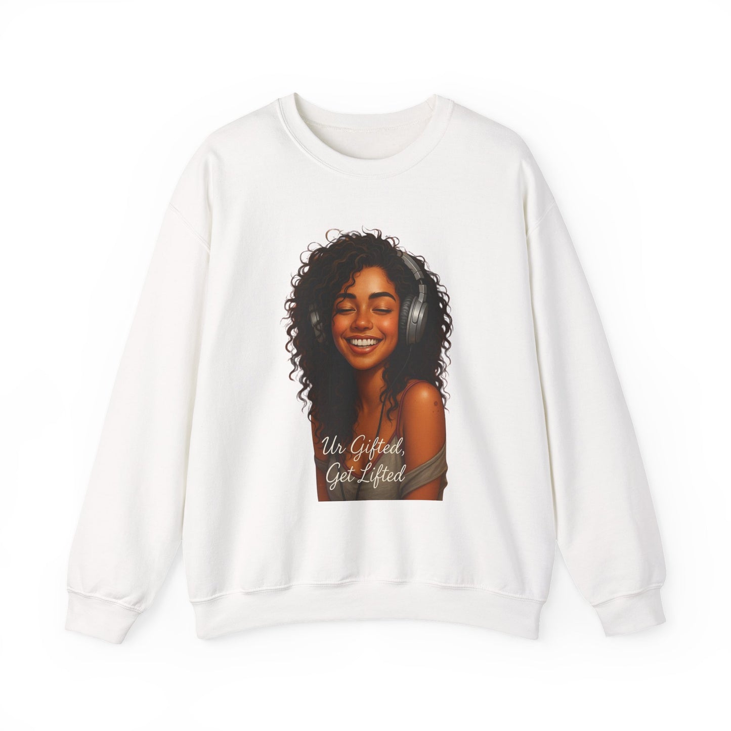 Inspirational Crewneck Sweatshirt, Unisex Gifted Sweatshirt, Cozy Fashion, Music Lover Apparel, Perfect for Friends or Self-Care