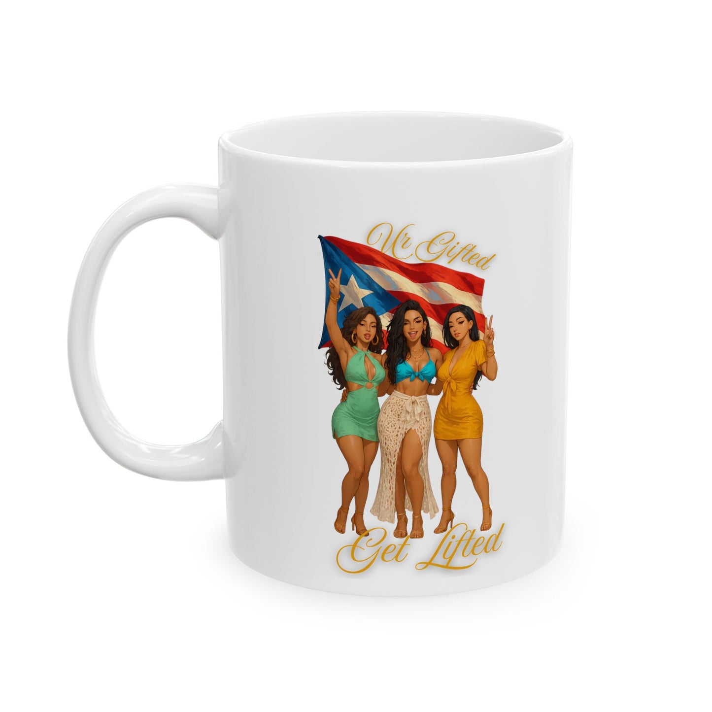 Vibrant Fun-Inspired Ceramic Mug, Coffee Lover Gift, Colorful Drinkware, Summer Vibes, Unique Home Decor, Dog Lovers