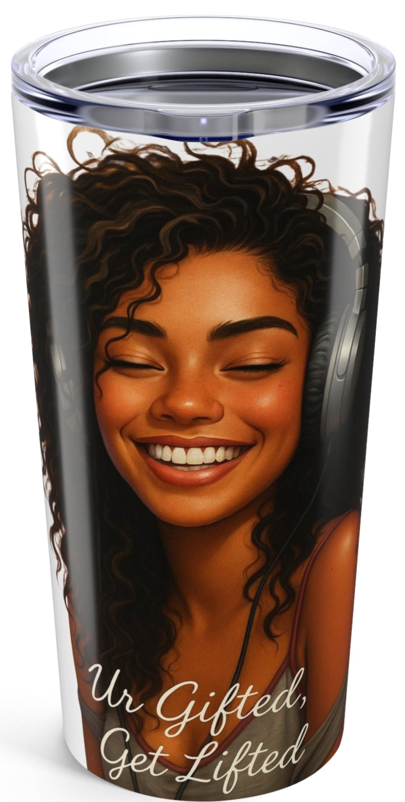 Gifted & Lifted Tumbler - 20oz Insulated Travel Mug for Inspirational Vibes, Perfect Gift for Friends, Motivational Drinkware, Everyday Use