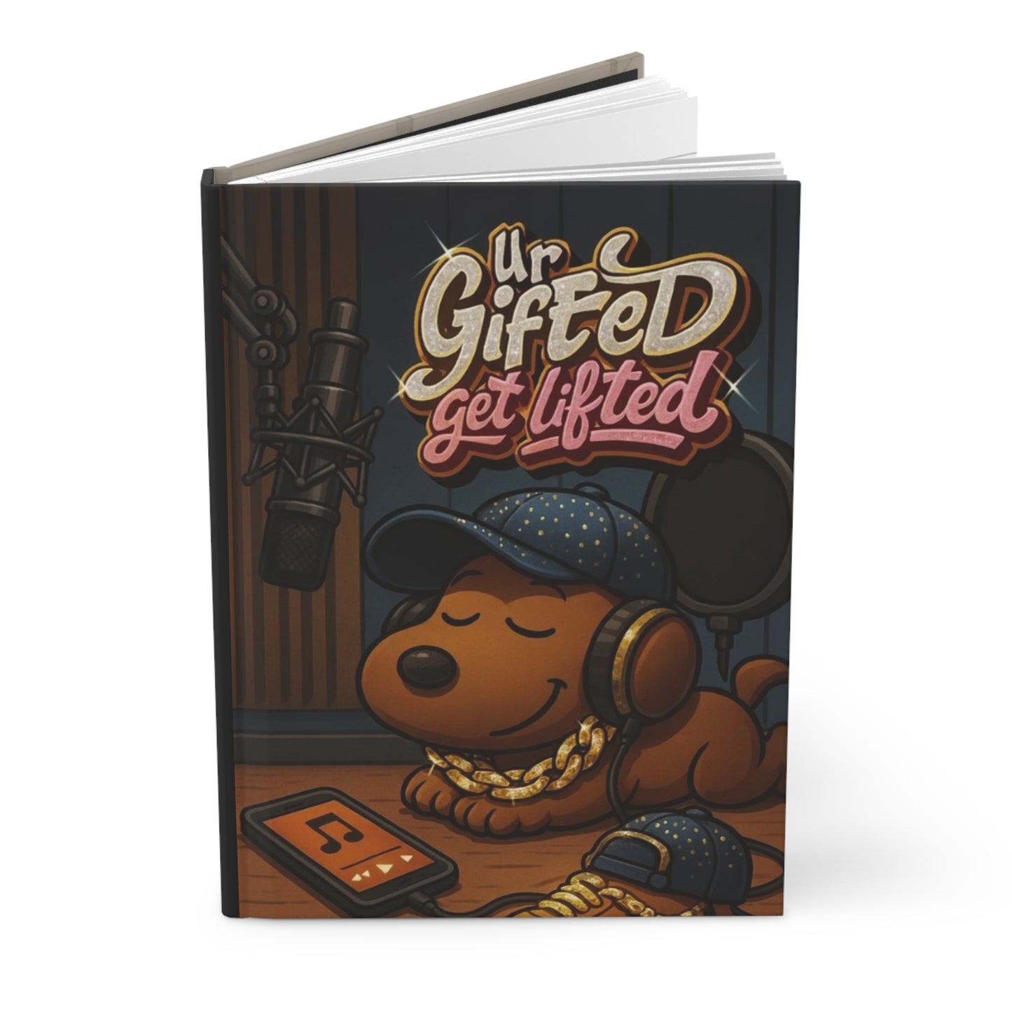 Gifted & Lifted Journal, Stylish Hardcover Notebook, Unique Stationery Gift, Creative Writing Journal, Music Lovers Diary, Urban [...]