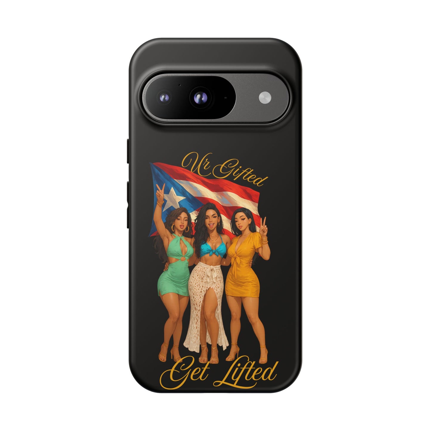 Vibrant Phone Case, Tough Cases, Puerto Rican Pride, Gift for Her, Fun Accessory, Colorful Design