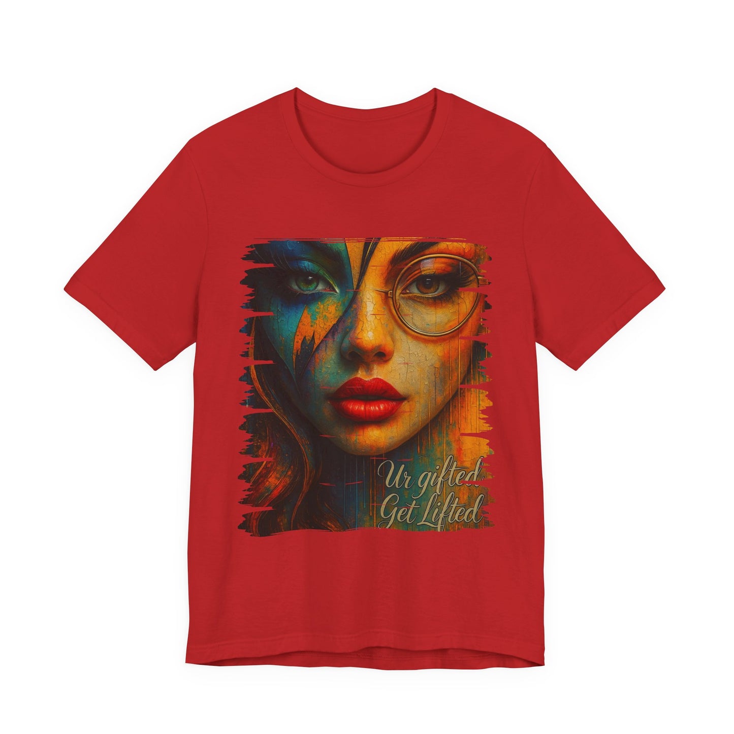 Vibrant Graphic Tee, Stylish Unisex T-Shirt, Artistic Short Sleeve Shirt, Trendy Casual Wear, Gift for Art Lovers, Unique Fashion Statement