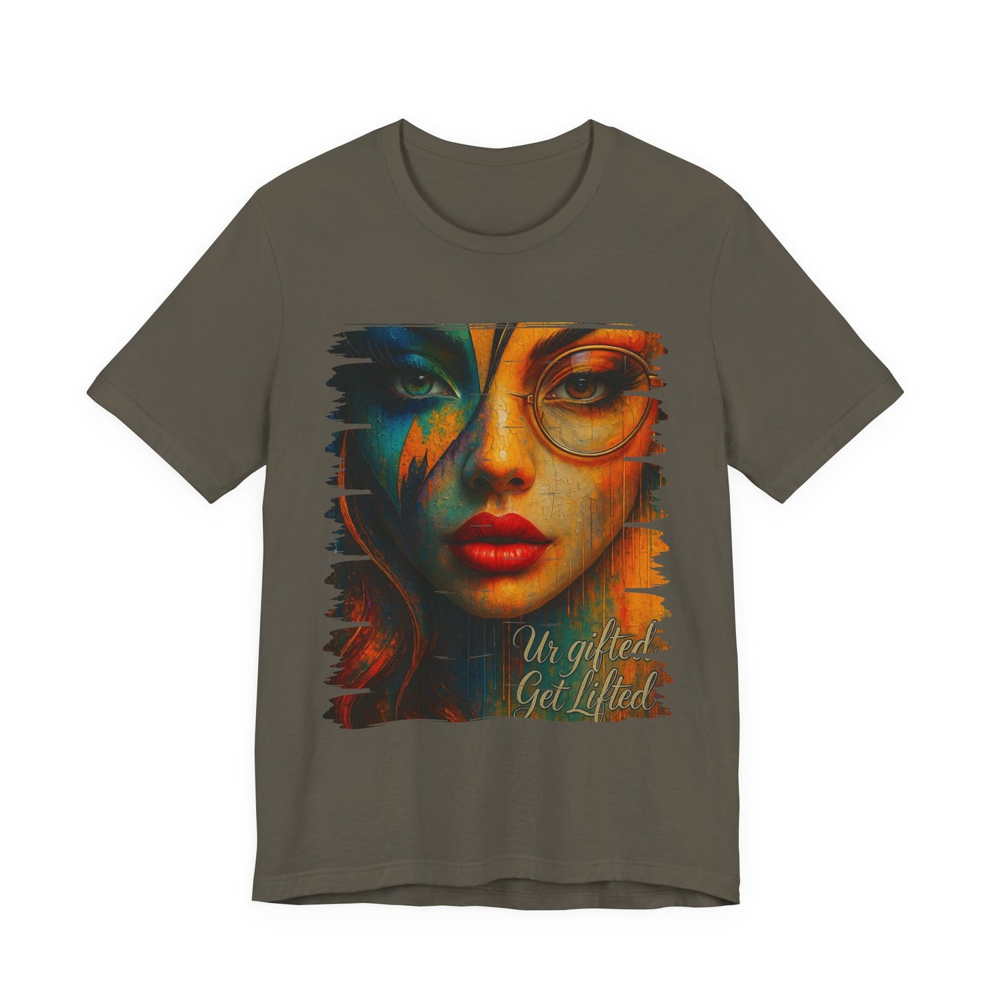 Vibrant Graphic Tee, Stylish Unisex T-Shirt, Artistic Short Sleeve Shirt, Trendy Casual Wear, Gift for Art Lovers, Unique Fashion Statement