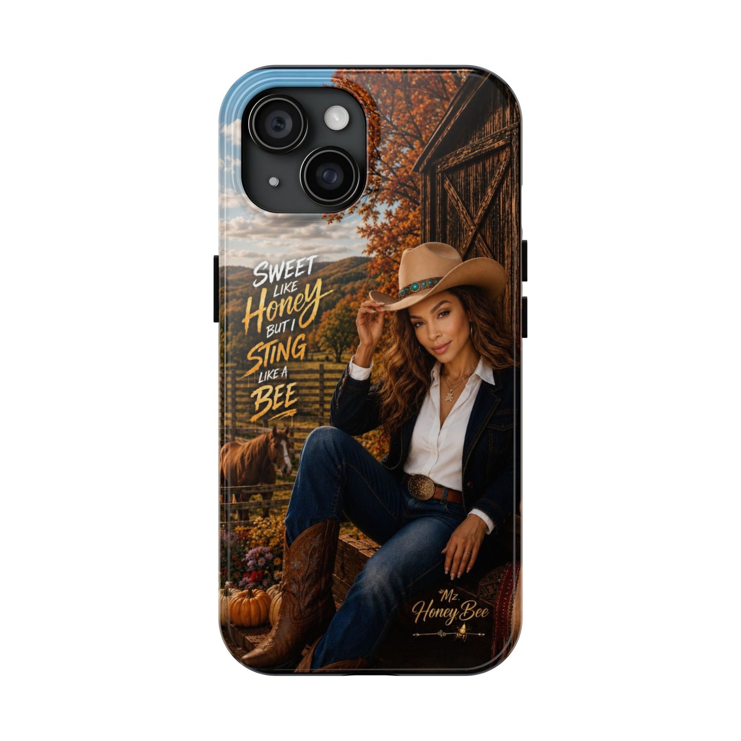 Cowgirl 'Sweet Like Honey But I Sting Like A Bee' Tough Phone Case