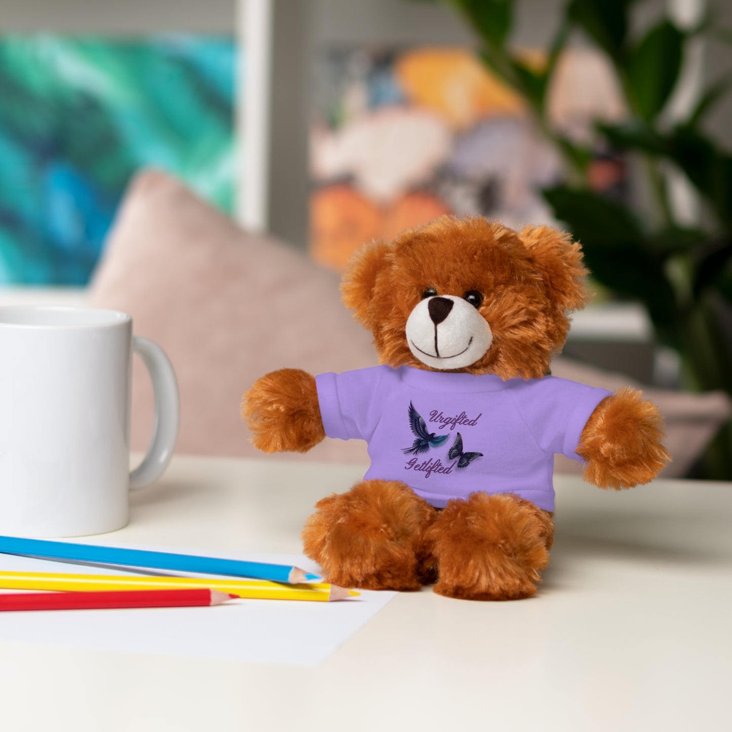 Adorable Stuffed Animal with Custom Tee