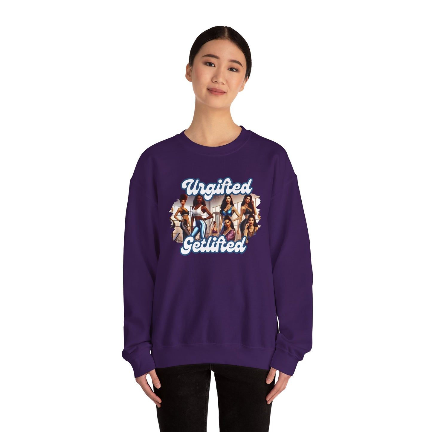 Empowering Women Crewneck Sweatshirt – Bold Graphic Design