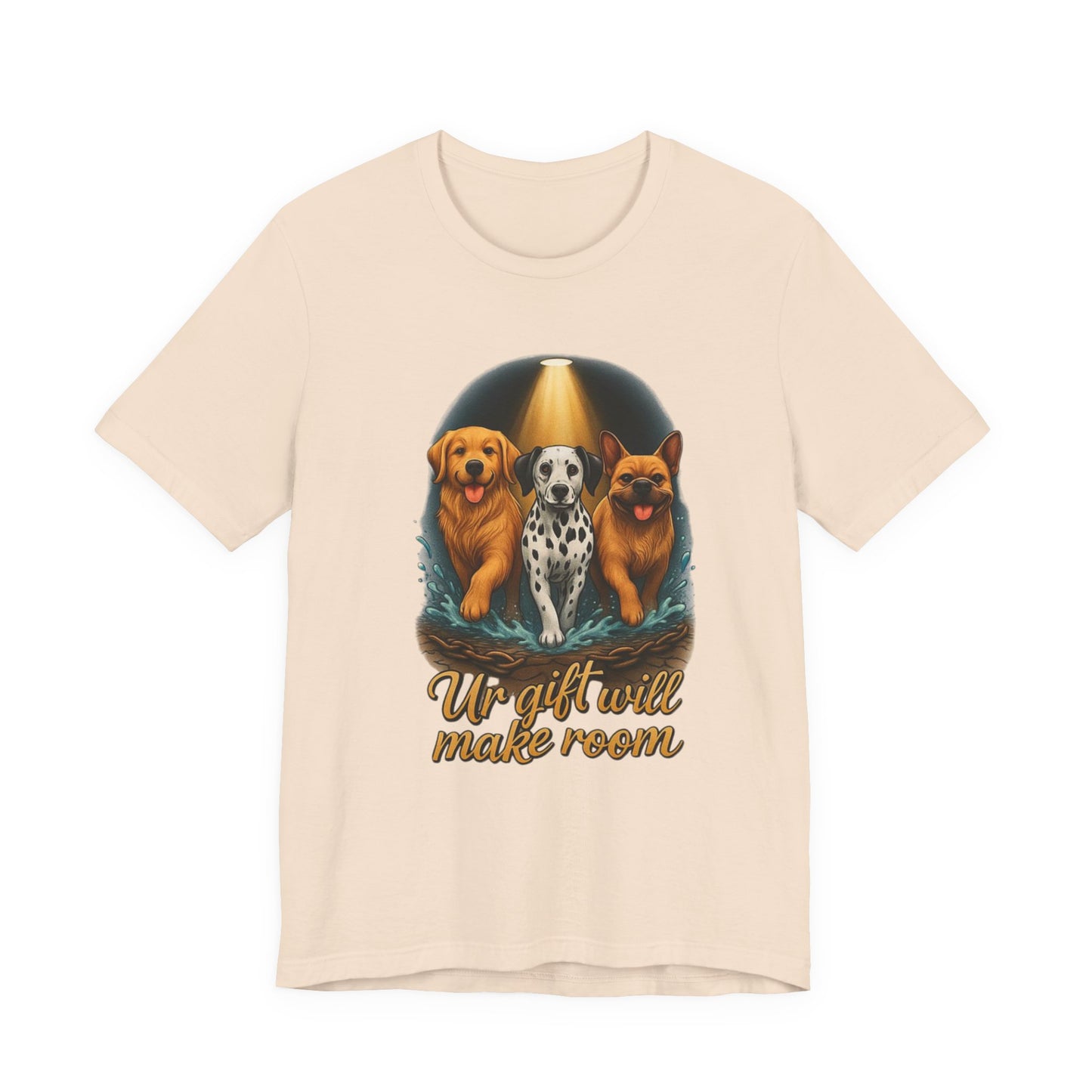 Dog Lover's Tee, Unisex Jersey Short Sleeve Tee with 'Uplift will make room', Pet Adoption Gift, Cute Canine T-Shirt, Animal Lover [...]