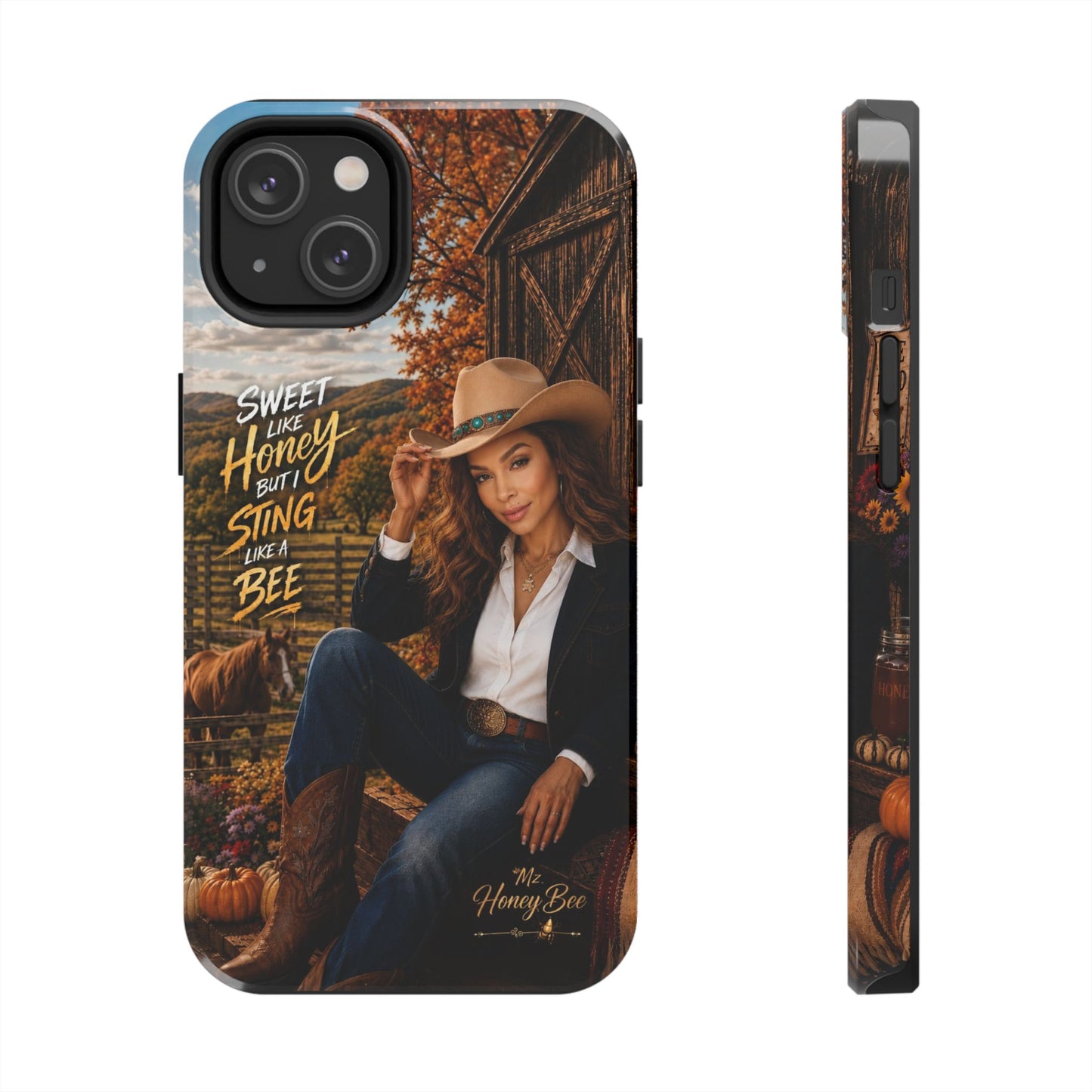 Cowgirl 'Sweet Like Honey But I Sting Like A Bee' Tough Phone Case