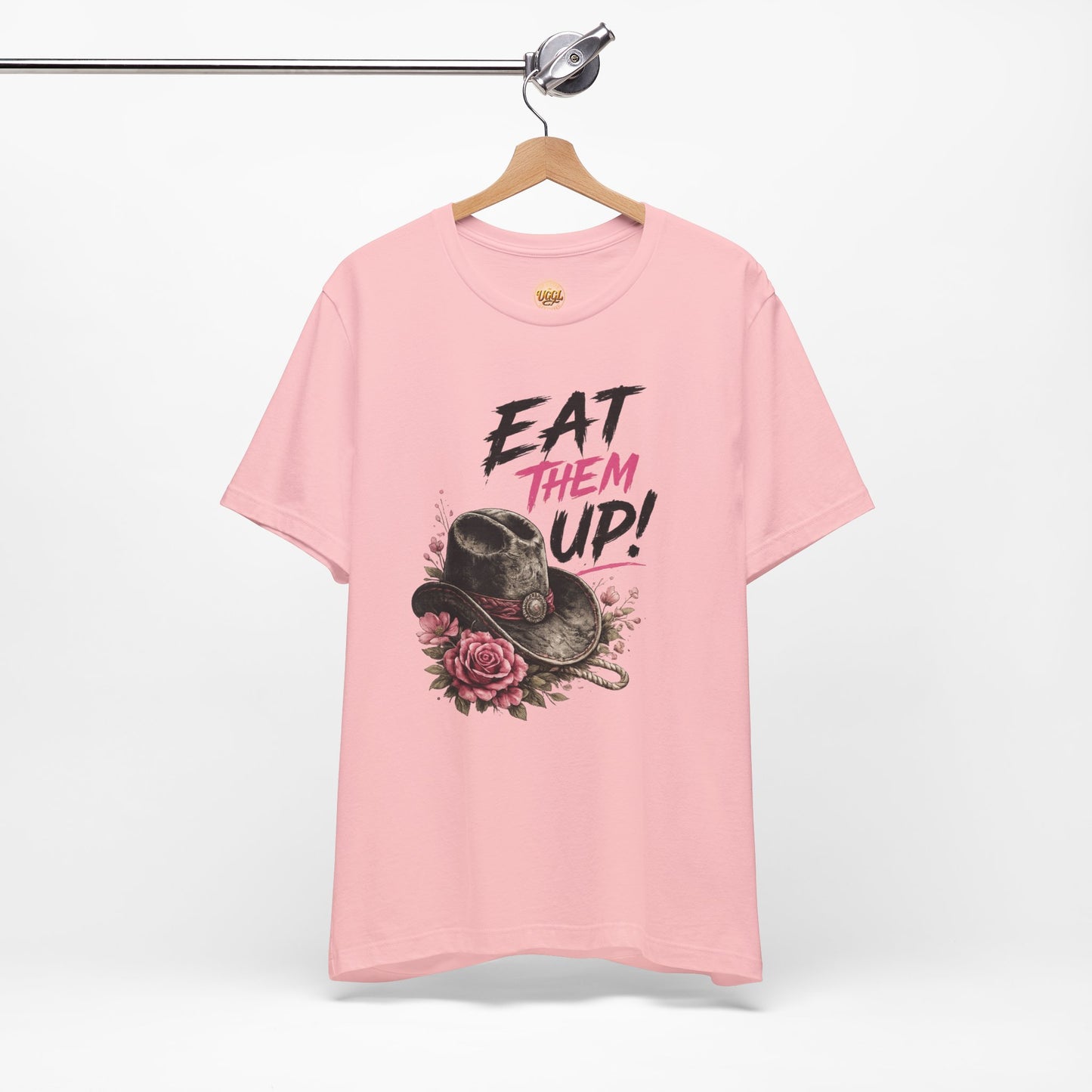Eat Them Up! Cowgirl Tee — 'Hungry Minds Eat Opportunities' Graphic T-Shirt